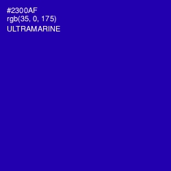 #2300AF - Ultramarine Color Image
