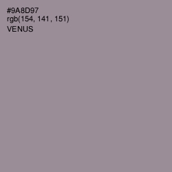 #9A8D97 - Venus Color Image