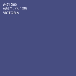 #474D80 - Victoria Color Image