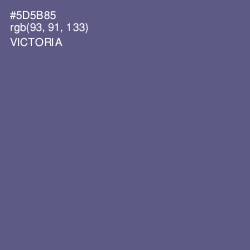 #5D5B85 - Victoria Color Image