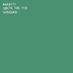 #4A9171 - Viridian Color Image