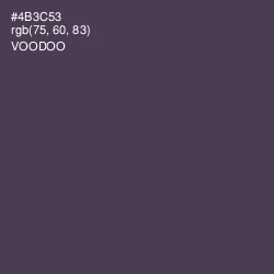 #4B3C53 - Voodoo Color Image