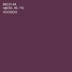 #5C314A - Voodoo Color Image