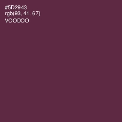#5D2943 - Voodoo Color Image
