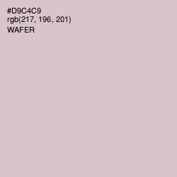 #D9C4C9 - Wafer Color Image
