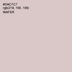 #DAC7C7 - Wafer Color Image