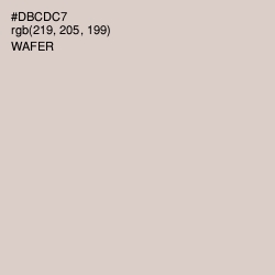 #DBCDC7 - Wafer Color Image
