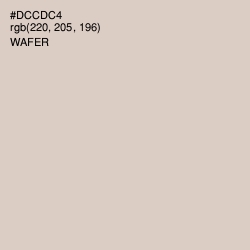 #DCCDC4 - Wafer Color Image