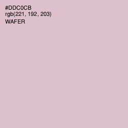 #DDC0CB - Wafer Color Image