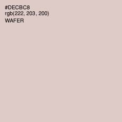 #DECBC8 - Wafer Color Image