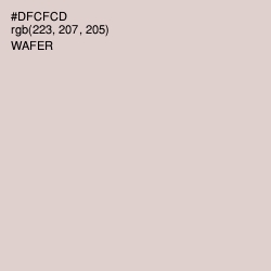 #DFCFCD - Wafer Color Image