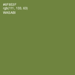 #6F853F - Wasabi Color Image