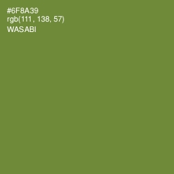 #6F8A39 - Wasabi Color Image