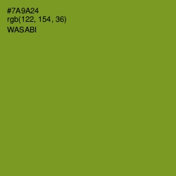 #7A9A24 - Wasabi Color Image