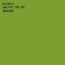 #7C9F31 - Wasabi Color Image