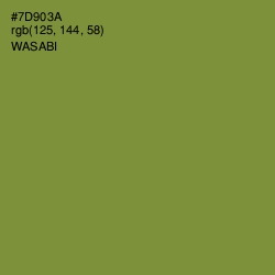 #7D903A - Wasabi Color Image