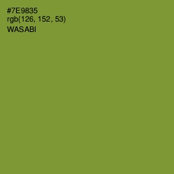 #7E9835 - Wasabi Color Image