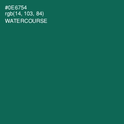 #0E6754 - Watercourse Color Image
