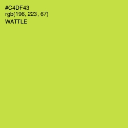 #C4DF43 - Wattle Color Image