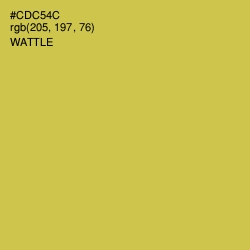 #CDC54C - Wattle Color Image