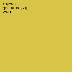#D8C547 - Wattle Color Image