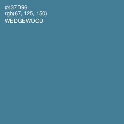#437D96 - Wedgewood Color Image