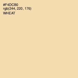 #F4DCB0 - Wheat Color Image