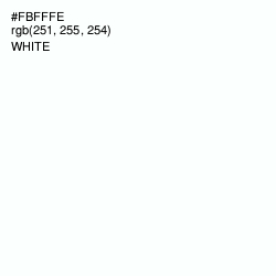 #FBFFFE - White Color Image