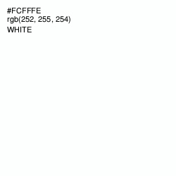 #FCFFFE - White Color Image