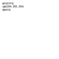 #FEFFFE - White Color Image