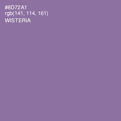 #8D72A1 - Wisteria Color Image