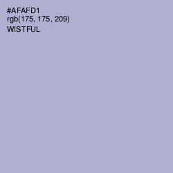 #AFAFD1 - Wistful Color Image