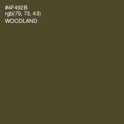 #4F492B - Woodland Color Image