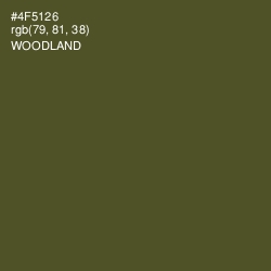 #4F5126 - Woodland Color Image