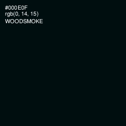#000E0F - Woodsmoke Color Image