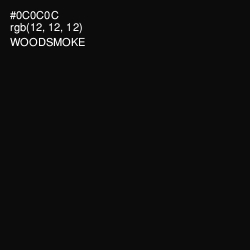 #0C0C0C - Woodsmoke Color Image