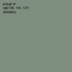 #7E8F7F - Xanadu Color Image