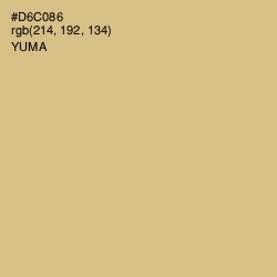 #D6C086 - Yuma Color Image