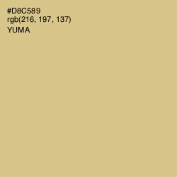 #D8C589 - Yuma Color Image
