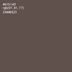 #61514D - Zambezi Color Image