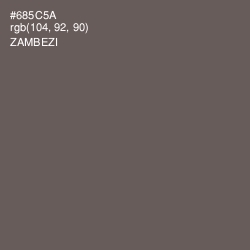 #685C5A - Zambezi Color Image