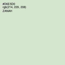 #D6E5D0 - Zanah Color Image