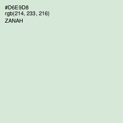 #D6E9D8 - Zanah Color Image