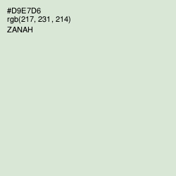 #D9E7D6 - Zanah Color Image