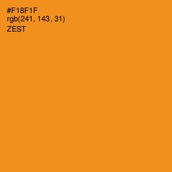 #F18F1F - Zest Color Image