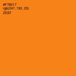 #F78217 - Zest Color Image