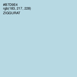 #B7D9E4 - Ziggurat Color Image