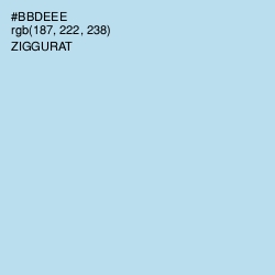 #BBDEEE - Ziggurat Color Image