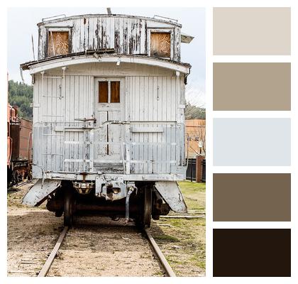 Train Caboose Antique Image