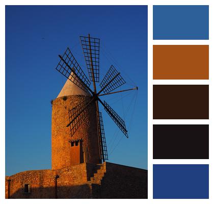 Nature Mallorca Windmill Image